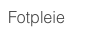 Fotpleie